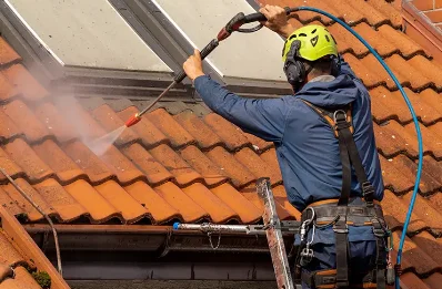 Démoussage et hydrofuge de toiture à Longueville
